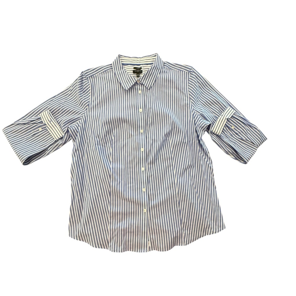 Men's Blue Striped‎ Shirt